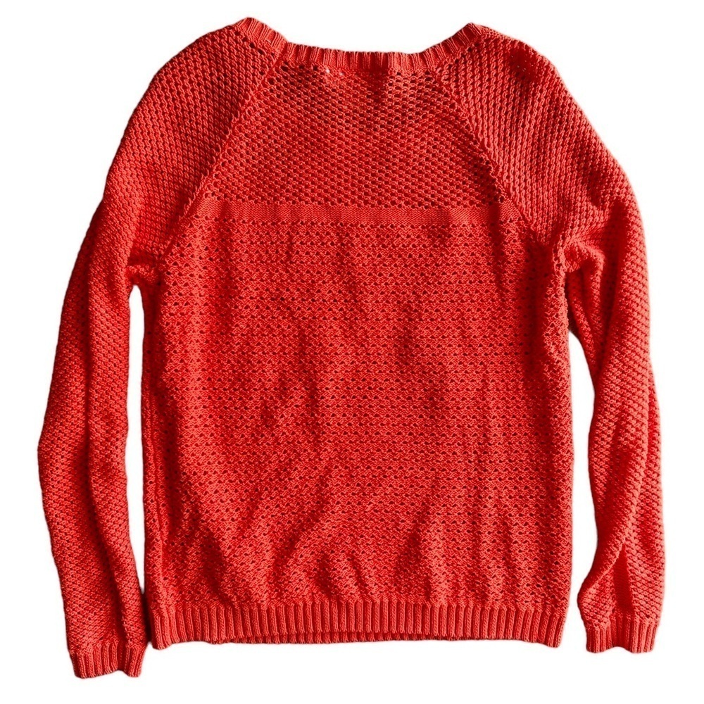 MICHAEL Michael Kors Women's Orange Knit Pullover Medium​​​​​​​ - Picture 3 of 6